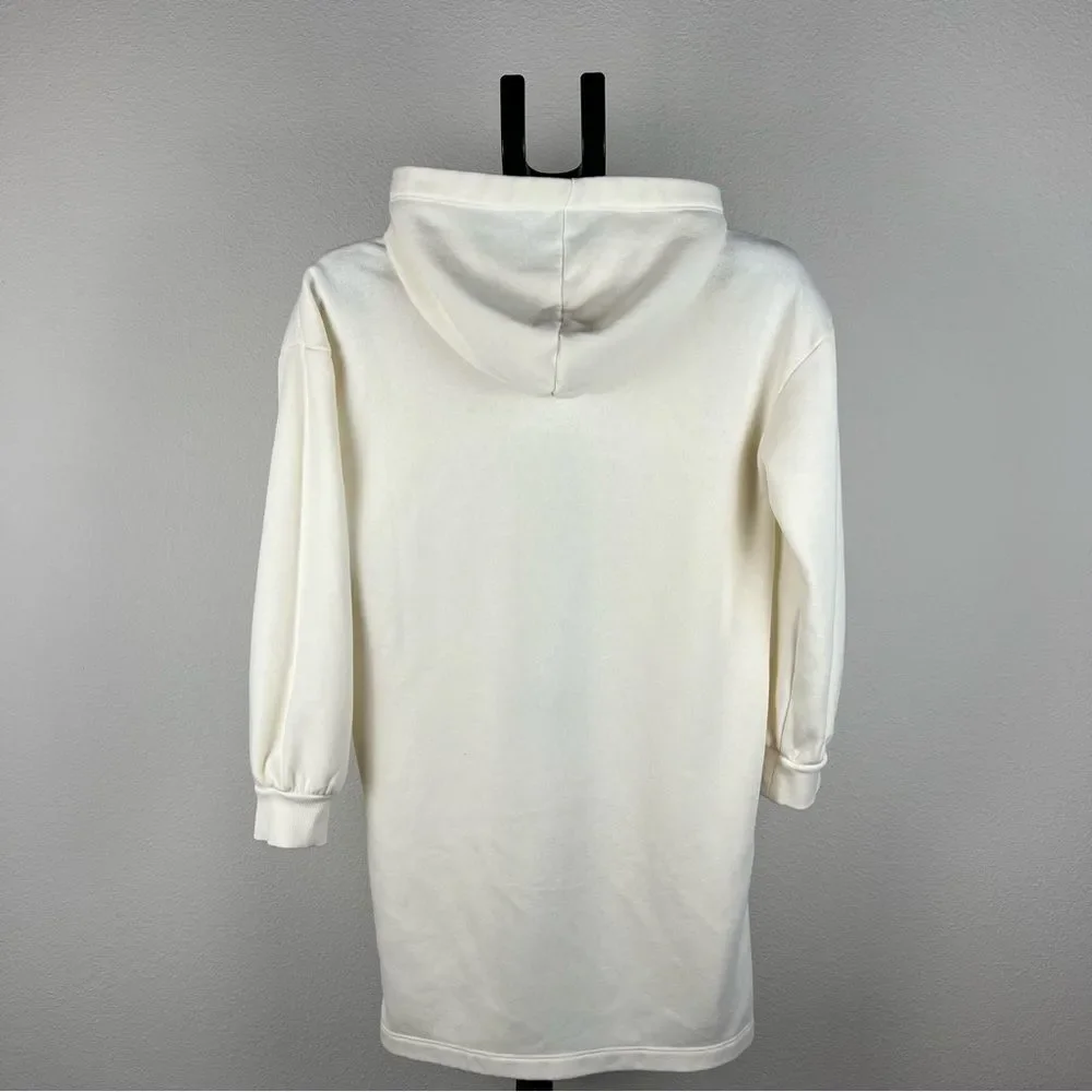Old Navy Youths Hoodie Dress‎ Girls Can Change The World Cream Fleece XL